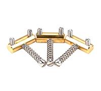 BESTonZON 3pcs Copper Saddle Guitar Bridge Screws Guitar Repair Screws Guitars Guitar Bridge Adjustment Screws Guitar Replacement Bridges Screws Guitar Bridge Saddles Metal Screws Golden