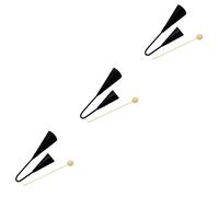 BESTonZON 3pcs Cow Bell Metal Double Cowbells Classroom Musical Instrument Doorbell Cheer Bell