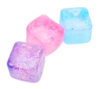 BESTonZON 3Pcs Cube Stress for Adults and Squeeze Sensory Fidget Plaything for Anxiety Relief Portable Handheld Cubes for Relaxation and Grip Strength Enhancement