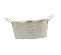 BESTonZON 3pcs Decorative Flower Pots Vintage Metal Vases for Dried Flower Container