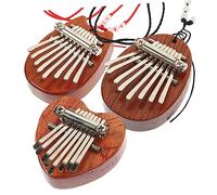 BESTonZON 3pcs Delicate Wooden Thumb Piano Notes Finger Piano for Boys and Girls Portable Musical Instrument Beginner Kalimba