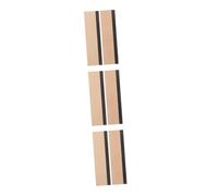 BESTonZON 3pcs Dobro Resophonic Bridge Saddle Cut Slotted Maple and Ebony for Guitar Saddle Bridge and Resonator Dobro