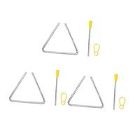 BESTonZON 3pcs Educational Music Triangle Toy for Boys and Girls Boys and Girls Instruments Triangle Bell Toy Early Learning Percussion Instrument Kindergarten Music Teaching Tool