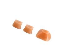 BESTonZON 3pcs Flute Key Bumper Cork Replacement Silicone Bumper Cork Parts for Wind Instruments Light Brown Accessories Cf102