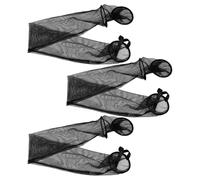 BESTonZON 3pcs Foldable Fishing Net: Portable Mesh Fish Storage Transport Guard Netting for Bait Shrimp Crab Transporting Catching Supplies
