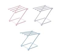 BESTonZON 3pcs Foldable Vertical Towel Rack Multifunctional Design Quick Drying Pp Plastic Material Kitchen Home Organizer in Assorted Colors Random Color