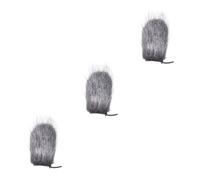 BESTonZON 3pcs Furry Windscreen Microphone Cover Mic Wind Shield Outdoor Wind Cover for Microphone Gaming