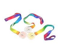 BESTonZON 3pcs Gold Silver Bronze Medals for Sports Day Awards Lightweight Hanging Medals for Winners for Competitions and Trophies for Adults