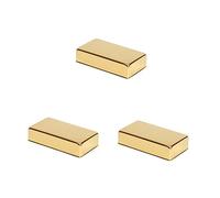 BESTonZON 3pcs Golden Copper Sealed Humbucker Pickup Cover for Electric Guitar Hard Copper Alloy Plating Size 71 * 39 * 19cm Sealed Pickup Cover