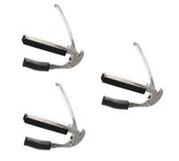 BESTonZON 3pcs Guitar Capo Rubber Portable Metal Multi-functional Capo for Acoustic Electric Guitar Accessories Adjustable Clamp Tone Change Tool