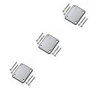 BESTonZON 3pcs Guitar Neck Plate Screws for Precision Replacement Black Screws for Guitar Neck Plate and Repair