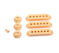 BESTonZON 3pcs Guitar Pickup Cover Replacement for Single Coil Covers Volume Tone Knobs Set for St Electric Guitar