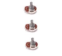 BESTonZON 3pcs Guitar Potentiometer Digital Potentiometer Concentric Guitar Volume Pot Electric Guitar Full Size Pot Acoustic Guitar Audio-potentiometers 500k Push and Pull Pot Number