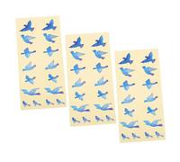 BESTonZON 3pcs Guitar Stickers Bird Shape Decorative Electric Guitar Decals Musical Instrument Stickers for Ladybird Themed Music