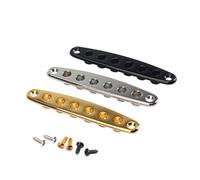 BESTonZON 3pcs Guitar String Ferrules Black Silver Gold for Electric Bass Guitar Mount Socket Accessories