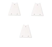 BESTonZON 3pcs Guitar Truss Rod Cover Metal Core Cover for Guitar Accessory for Rock Band and Truss Rod