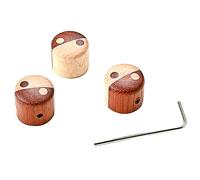 BESTonZON 3pcs Guitar Volume Knob Caps Potentiometer Accessories for Electric Guitars Basses for Tone Control Elegant Maple Design
