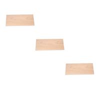 BESTonZON 3pcs Head Veneer Guitar Neck Inlay Guitar Replacemrnt Parts Guitar Accesories Guitar Headstock Plate Blank Bass Pickguard Bass Pickguard Material Guitar DIY Supplies Bamboo