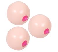 BESTonZON 3pcs Inflatable Beach Ball Novelty Summer Pool Water Inflatable Ball Beach Party Party Decorations Pool Decorations Pvc Beige