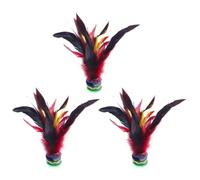 BESTonZON 3pcs Kick Shuttlecocks for Students, Exercise Leg Muscle Strength and Body Flexibility, Made of Rubber and Iron, Suitable for Match and Exercise Sports Games Random Color