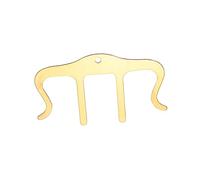 BESTonZON 3pcs M-type Metal Music Folder Keyboard Page Musical Books Clear Stand Music Note Paper Clips Music Book Musical Note Paper Clips Music Wind Clips Clear Bookshelf Golden Metal Iron