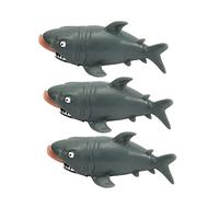 BESTonZON 3PCS Man Eating Shark Prank Soft Squeeze Vent Balls for Party Props Stress Relief and Decompress Fun Novelty