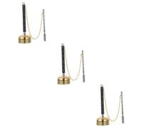 BESTonZON 3pcs Meditation Chime Bell Essential Buddha Instrument for Buddhist Activities Simple Design Flexible Use Home Decor Praying Sound Chime for Temple Meditation and Relaxation