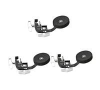 BESTonZON 3pcs Metal Drum Tone Control Mute Drum Muffler for Home Practice Metal Felt Construction for Reducing Unwanted Overtones