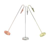 BESTonZON 3pcs Metal Memo Note Holders Desktop Clip Stand Set - Gold, Silver Rose Gold 20cm Wire Memo Clips for Office, Wedding, Birthday Table Message Display
