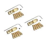 BESTonZON 3pcs Micro Drill Bits Set Brass Collet Set Drill Chuck Rotary Tool Collet for DIY Woodworking Hardware