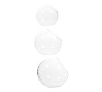 BESTonZON 3pcs Micro Landscape Glass Terrarium Bottles with Mouth for DIY Plant Terrarium Air Plant Display Miniature Garden Design Smooth Surface Easy to Clean Decorative Vase for Home and