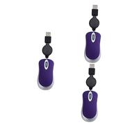 BESTonZON 3pcs Mini Computer Mouse Usb Mouse for Laptop Lightweight and Light Comfortable Scroll Wheel Design