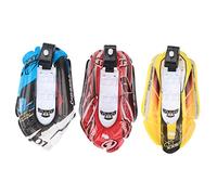 BESTonZON 3pcs Mini Inflatable Paddle Boat Set Funny Clockwork Bath for Boy Girl Water Playing Blue Red Yellow Safe and Engaging Bath Fun