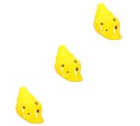 BESTonZON 3pcs Ocarina Beginner Wind Instrument Instruments Locket Necklace Beginners Practice Wind Instrument Musical Instruments Pendant Necklace Shell Ceramics Student Souvenir