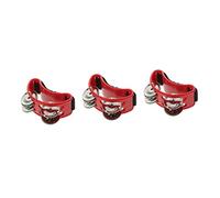 BESTonZON 3pcs Percussion Instrument Foot Tambourine Kids Music Toy Stage Perform Tool Bells for Rhythm Education