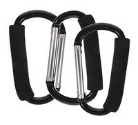 BESTonZON 3pcs Portable Stroller Hooks Made of Sturdy Aluminum Alloy, Easy to Install Multi-Function Hooks for Wheelchair and Shopping Cart Use, Convenient for Everyday Carry and Storage