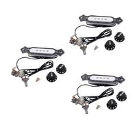 BESTonZON 3pcs Pre Electric Cigar Box Guitar Magnetic Soundhole Pickup Volume Tone Control Knob for Soundhole Pickup for Guitar Electric Use String