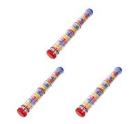 BESTonZON 3pcs Raindrops Rain Stick Musical Instrument Toy For Kids- Spiral Design Rain Sound Maker Tube - Music Sensory Auditory Instrument