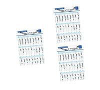 BESTonZON 3pcs Recorder Practice Finger Chart Flute Chord Chart Chord Poster for Students Flute Supplies for Practice