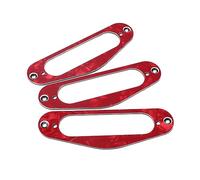 BESTonZON 3pcs Red Celluloid Single Coil Pickup Mounting Rings for Tl Style Electric Guitar, Fine Workmanship Humbucker Pickup Frame with Narrow Holes, for Guitarists and Luthiers