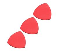 BESTonZON 3pcs Red Leather Ukulele Picks Set, Creative Multipurpose Plectrums for Ukulele Fingerstyle Playing, Convenient Musical Instrument Accessories with Random Pattern Random Style