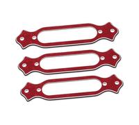 BESTonZON 3pcs Red Pickup Covers Mounting Rings Single Coil Soundhole Frame for Acoustic Guitar Stylish and Sturdy Plastic