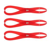 BESTonZON 3pcs Red Plastic Clay Measuring Tools Set Clay Model Calipers for Pottery and Ceramic Precision Measuring Accessories for Art Crafting