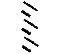 BESTonZON 3pcs Replacement Guitar Saddle and Nut Kit Black Accessory for Saddle Bridges Easy to Cut for Custom Fit Improve Sound Quality