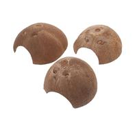 BESTonZON 3pcs Reptile Cave Decorative Hideout Wear-resistant Terrarium Shelter for Snake Tortoise Small Pets Comfortable Guest Essentials