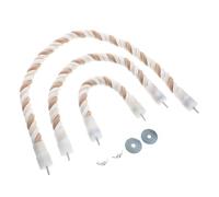 BESTonZON 3pcs Rope Perch for Parrots Durable Bendable Chew for Parakeets Cockatiels Lovebirds Versatile Climbing Resting Stand for Bird Cages