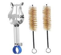BESTonZON 3pcs Sheet Music Clamp Music Score Stand for Trumpet Marching Band Metal Holder Brush