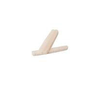 BESTonZON 3pcs Slotted Bone Guitar Nuts for Electric Bass 6-string Guitar Parts Instrument Accessories Ivory Compatible Repair
