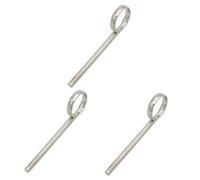 BESTonZON 3pcs Small Pull Ring Slide Trumpet Finger Ring Replacement Trumpet Slide Pull Ring for Trumpet Musical Instruments Trumpets Cornet Finger Ring Component Metal Slide Rail