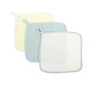 BESTonZON 3pcs Solid Color Drool Wipes Bib Towels for Towels for Newborn Scarf Bib Bath Nursing Turban Washcloths Teething Bandana Cotton